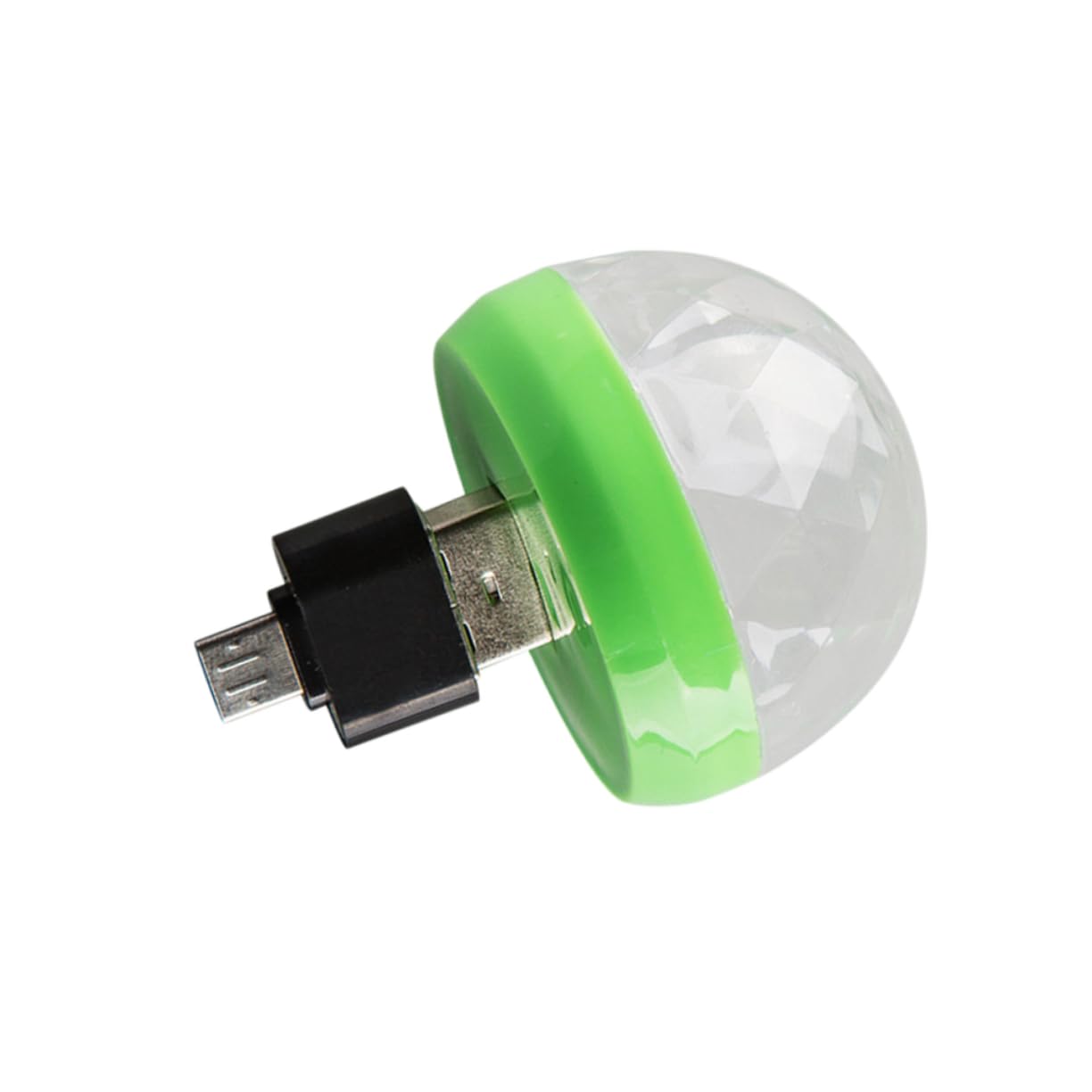 Tofficu USB Mini Disco Light Portable LED Stage Ball for Home Parties Karaoke Dj Events USB Powered Rotating Light for Christmas Bars Birthdays Green