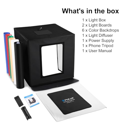 PULUZ Light Box Photography, 24x24 inch Large Photo Studio