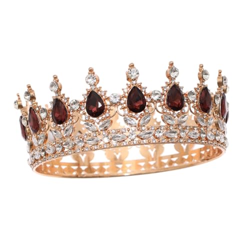 Couronne de mariée rouge pour briller en mariage et festival