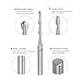 sourcing map 10pcs Ball Nose End Mills CNC Router Bits, 1/8" Shank 1.0-3.175mm Spiral Upcut 2 Flutes Solid Carbide Cutter Milling Tools for PCB Acrylic Plastic Wood Aluminum
