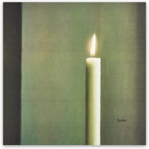 XCPORA Gerhard Richter Poster Abstrakte Kerze Wandkunst Gerhard Richter Drucke Gerhard Richter Leinwand Malerei für Home Wanddekoration Bild 50x50cm Kein Rahmen