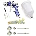 Produktbild IPOTOOLS HVLP Lackierpistole Spritzpistole 1,3mm + 1,7mm & 2,0mm Düse - H-827P Profi Farbsprühsystem Spraypistole mit 600 ml Plastikbecher und Edelstahldüse 1,3mm + 2X Düsensatz 1,7mm & 2,0mm