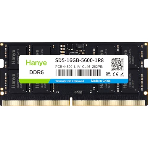 m[gPCp PC5-44800(DDR5-5600) 16GB SODIMM Hanye 1.1V CL46 262PIN SD5-16GB-5600-1R8 K㗝Xi