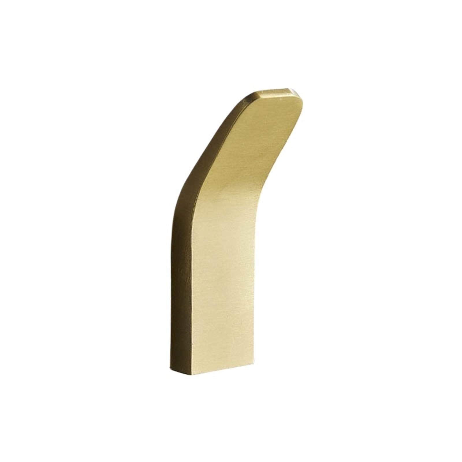 MKYYIOED Adhesive Hooks No Drilling Black White Towel Hooks for Bathroom Robe Clothes Coat Hook Door Keys Bag Hanger Livingroom Kitchen Accessories(Gold-1pcs)