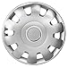 Produktbild Kuglo Radkappen 14 Zoll Silber mit Chromring, Malibu Erstausrüster Qualität aus robustem Kunststoff - 1 Satz (4 Stück) Radzierblenden für Sommerräder und Winterräder mit Stahlrädern 14