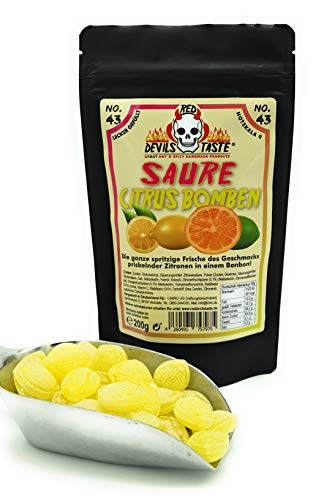 Saure Citrus Bomben - sauer - 200g - Hotskala: 0 - RED DEVILS TASTE