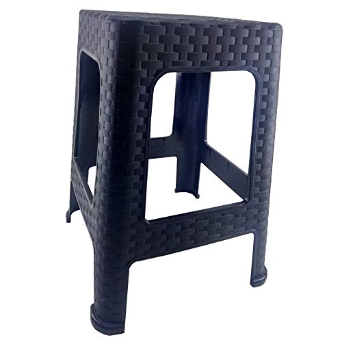 BANCO BANQUETA DE PLASTICO COR PRETOS NEW