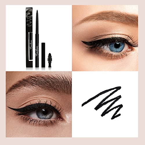 Cuckoo Black Gel Eyeliner, Make Up Studio,Water-Proof & Smudge-Proof Eyeliner, Smooth Eyeliner Pencil For Women, Long Lasting For 24 Hours High Shine, High Color Rendering With Pack Of 3 #TOP2