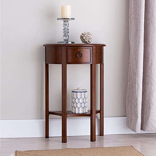 Image of Leick Home Seneca Console Table, 19 inch, Pecan