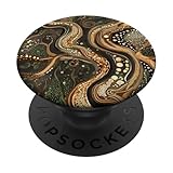 Earthy Tones abstraktes Baumzweig-Kunstwerk PopSockets Klebender PopGrip