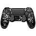 Produktbild SCFUK Wireless Controller für PS-4, Play 4 Kabelloser Pro Remote Controller Wiederaufladbarer 600mAh mit EXT Buchse und Audio Buchse Kompatibel mit PS-4 / Pro/Slim - Schädel (Schädel)