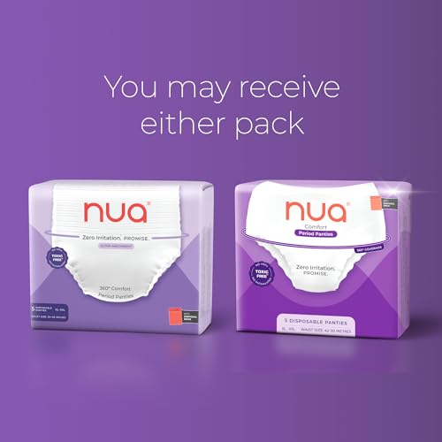 Image of Nua 360 Comfort Period Pads (XL-XXL) | 15 Period Pads Pack of 3 | Ultra-Absorbent | Zero Irritation | 4x Comfort | For Heavy Flow | No rashes | Leakproof | Seamless | 100% Toxic-Free, Dermatologically Tested