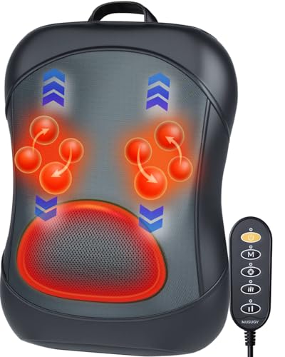 Musugy Shiatsu Back Massager with Heat : Up and...