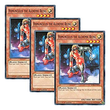 Amazon.co.jp: 【 3枚セット 】遊戯王 英語版 SDHS-EN018 Homunculus