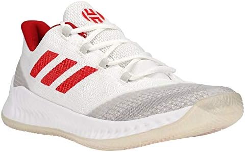 white and red adidas basketball shoes