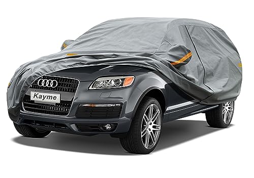 Image of Kayme Heavy Duty SUV Car Cover Custom Fit Audi Q7 (2005-2025) Waterproof All Weather for Automobiles, Full Exterior Covers Sun Rain UV Protection.（Deliver About 3-10 Days）
