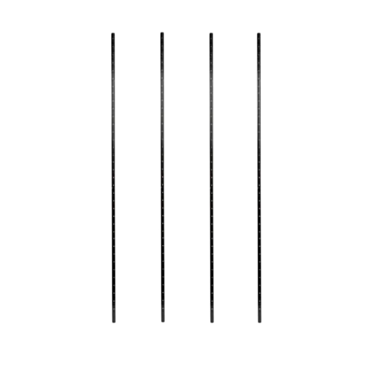 Zedfire Pack of 4 Mobile Wire Shelving Posts, Customize Poles Height: 8" - 86", Heavy Duty Pole (Chrome, Black Epoxy, Green Epoxy) Replacement Poles