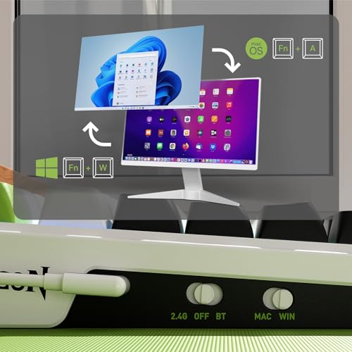 K686 PRO 98 tasti Wireless Gasket RGB Gaming Tastiera 3 modalità tastiera meccanica con controllo a pulsante dedicato a caldo e riduzione del rumore a 5 strati, interruttore lineare - Tastiera gaming - Immagine 6