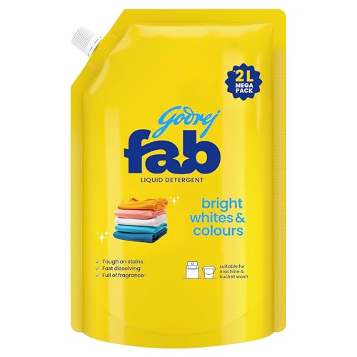 Image of Godrej Fab Liquid Detergent Refill Pouch for Machine Wash - 2L