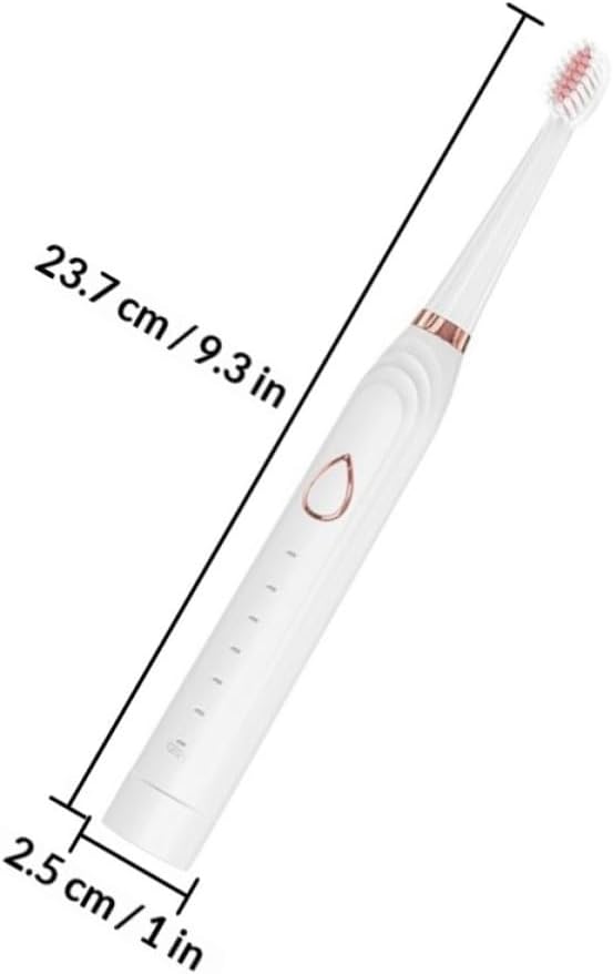 Sonic Electric Toothbrush for Adults with Facial Cleansing Function, Waterproof Ipx7 Rating, Abs Material, Rechargeable 1.5v 2w Three-in-one Electric Toothbrush for Home