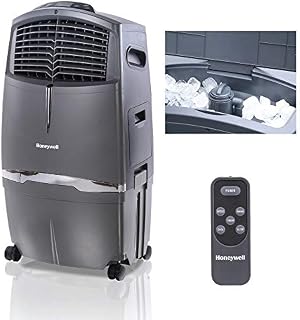 Honeywell 525-729CFM Portable Evaporative Cooler, Fan & Humidifier with Ice Compartment & Remote
