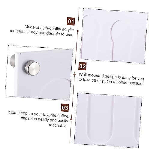 Support mural acrylique capsules café : rangement optimisé transparent - 5
