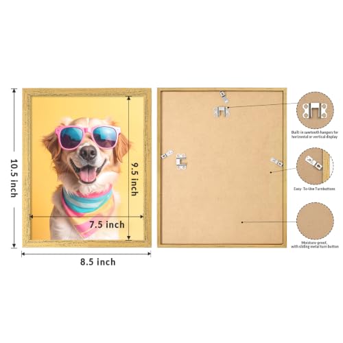 Image of LaVie Home 8x10 Picture Frame for Wall Display, 8x10 Bronze Picture Frame with HD Plexiglas, 8 x 10 Poster Frame 1 Pack, Display Frame for Vertical or Horizontal, Classic Collection