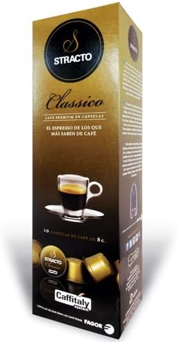 Stracto - Cápsulas De Café Stracto Classico. Café De Tueste Natural 100%  Arábica. Origen América Y Kenia. Acidez Media/Alta. Equilibrada Dulzura.  Sistema Caffitaly. 10 Cápsulas. : Amazon.es: Alimentación y bebidas