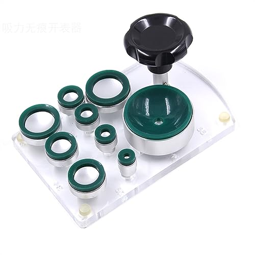 NDRFAWY Herramienta de reloj de 9 piezas con ventosa para relojero, herramienta de reparación de relojes, accesorio de 16 a 66 mm para reparación de relojes