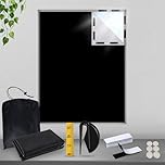 100% Blackout Blind 300 x 145 CM Window Adhesive Blackout Blind Lightweight Durable UV Protection Travel Shade No Drill Installation for Camping Skylights Doors Windows