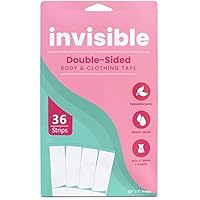 Double Sided Tape for Fashion Clothes Skin Fabric Tape & Body Tape | Strong Multi Use Transparent Clear Color | Fabric and Skin Friendly for All Skin Shades (36 Strips)