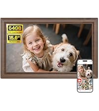 Frameo 15.6" Digital Frame Brown Wood