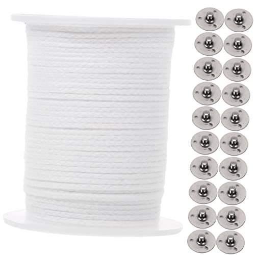 Set de mechas de algodón para velas con bases