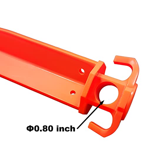 12 Estacas para Tienda de Campaña de 16 pulgadas, Plástico Duradero y Resistente, Color Naranja UV, Paquete de 12 miniatura 4