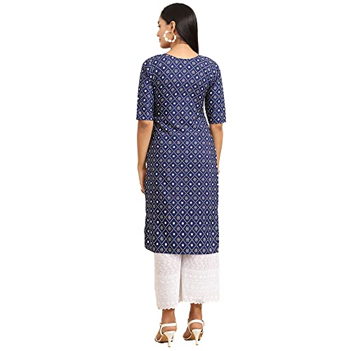 Image of Pinkmint Women's Crepe Digital Print Straight Kurta