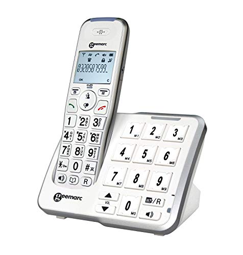 Geemarc Amplidect 295 Photo - Loud Cordless Telephone with Answering Machine and Large Customisable Photo Memories for Seniors - Low to Medium Hearing Loss - Hearing Aid Compatible - UK Version - Image 4