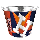 MLB Houston Astros Bucket 5 Quart Hype Design, Team Colors, One Size