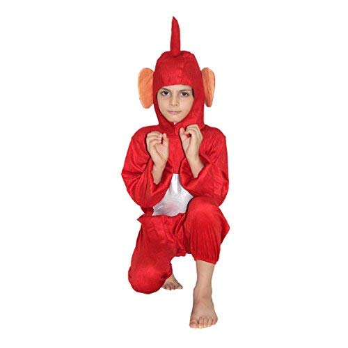 Image of Kaku Fancy Dresses Polyester Tubbies Cartoon Costume For Kids, Red