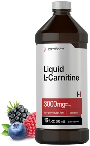 Horbäach L-Carnitine Liquid 16 oz | 3000 mg | Berry