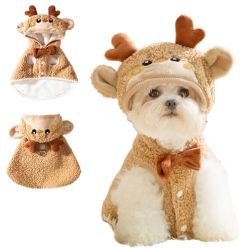 Capa navideña para perro y gato ANIAC talla X-Large marrón