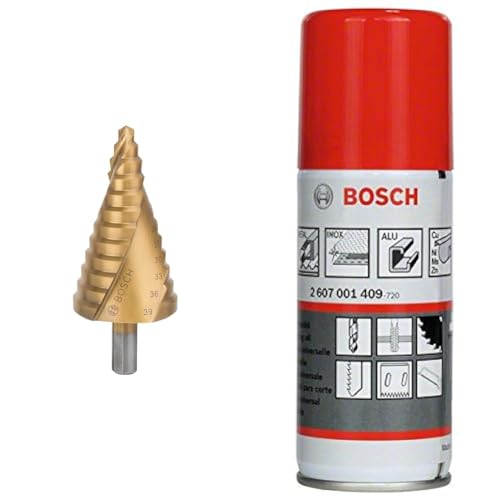 Fraise étagée queue 3 pans Bosch HSS-TiN 93,5 mm avec son huile - 2