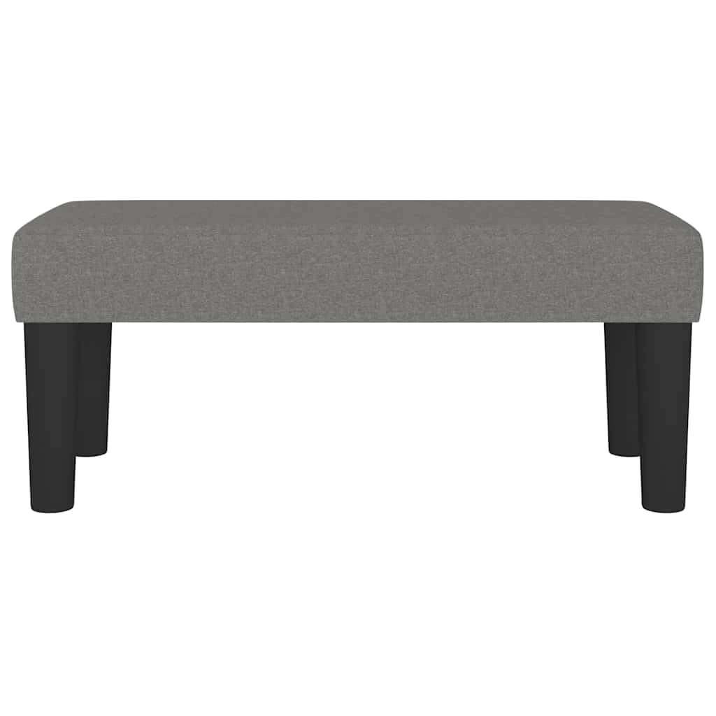 Banco acolchado gris oscuro con espuma, 70 x 30 x 30 cm, tela y madera, baúl multifuncional con espacio de almacenamiento, ideal para pasillo, dormitorio, salón, comedor y balcón