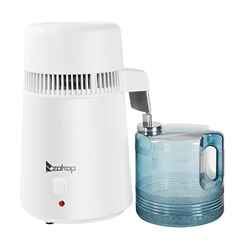 Karlhome 4L Water Distiller Machine Distilled Water Machine for Home Countertop Table Desktop BPA-Free Container & Stainless Steel Interior 750W Distilled Water Maker Purifier 220V