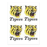 阪神タイガース ステッカー シール 防水 おしゃれ 人気 周辺 ノートパソコン パソコン スノボ スケートボード 荷物 スーツケース ギター 水筒 スマホケース スケボー カー 自転車 バイク ヘルメットなど用 萌えグッズ