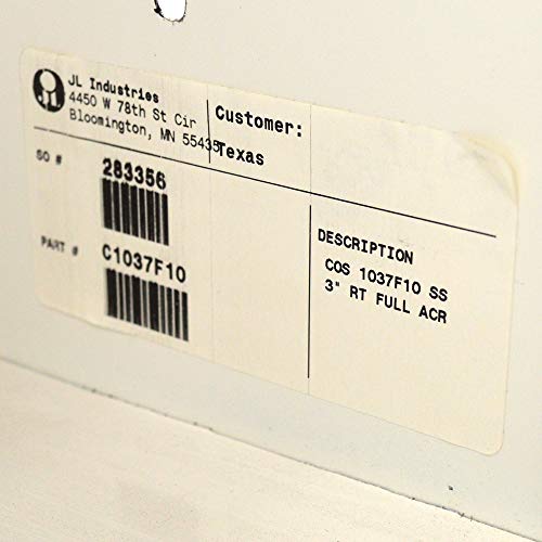 JL Industries 1033F10 Cosmopolitan Series Surface Mounted Fire Extinguisher Stainless Steel Cabinet