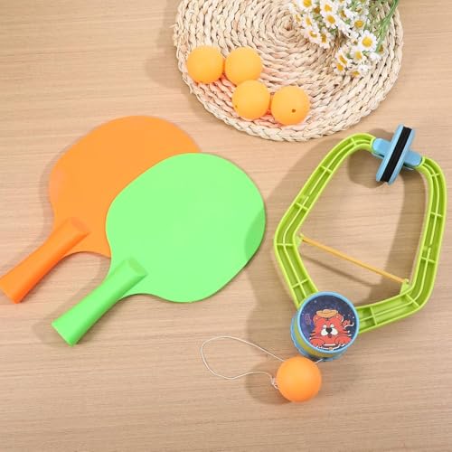 Image of Niwlix Indoor Hanging Table Tennis Trainer for Kids Toys for Boys 7-14 Years | Indoor Mounted Ping Pong Game Set with 2 Rackets 5 Balls | Indoor Sports Game for Boys and Girls Home Play Activity