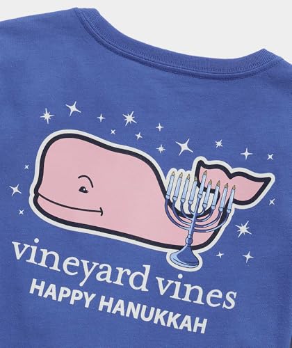 vineyard vines Girls' Hanukkah Whale Long-Sleeve Pocket Tee3