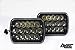 Avec Products 7x6 Luxx Series LED Conversion Headlights - Clear/Black