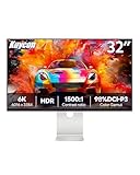 G32X Monitor 6K 31,5 Pulgadas – Resolución 6016x3384, Panel IPS, 60Hz, 98% DCI-P3, 500 cd/m² Brillo, Altura Regulable y Giro – Pantalla Profesional para Diseño y Edición (Minimalista - con soporte)