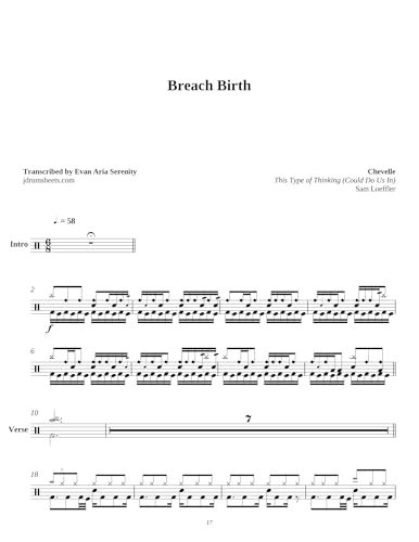 Chevelle - Breach Birth: Drum Sheet Music (JDS: Chevelle Collection) (English Edition)